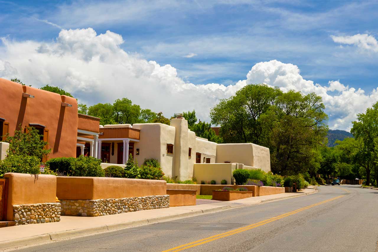 Historic eastside santa fe 4 Historic eastside santa fe adobe pueblo style homes
