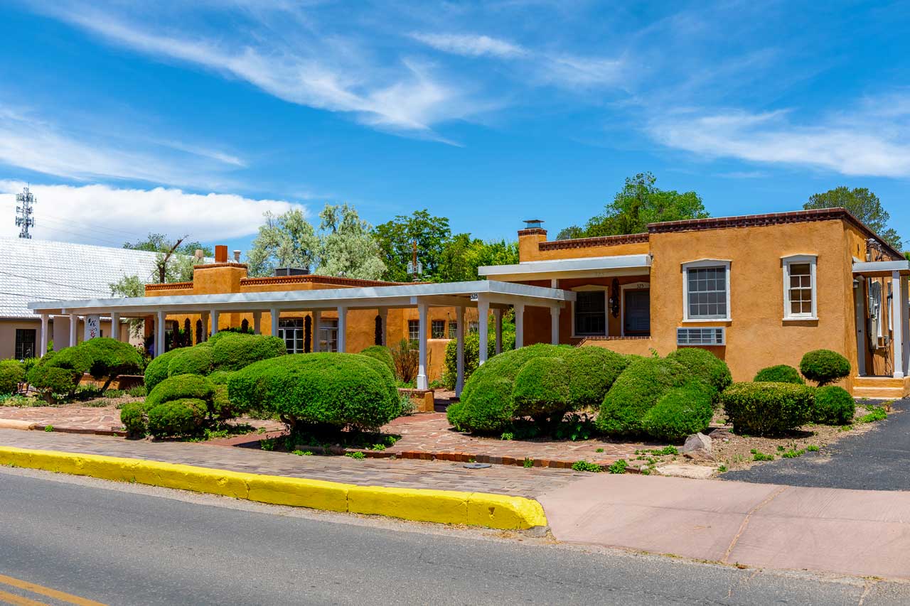 Historic eastside santa fe 13 Historic eastside santa fe pueblo revival style adobe house